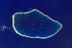 NASA picture of Arutua Atoll.